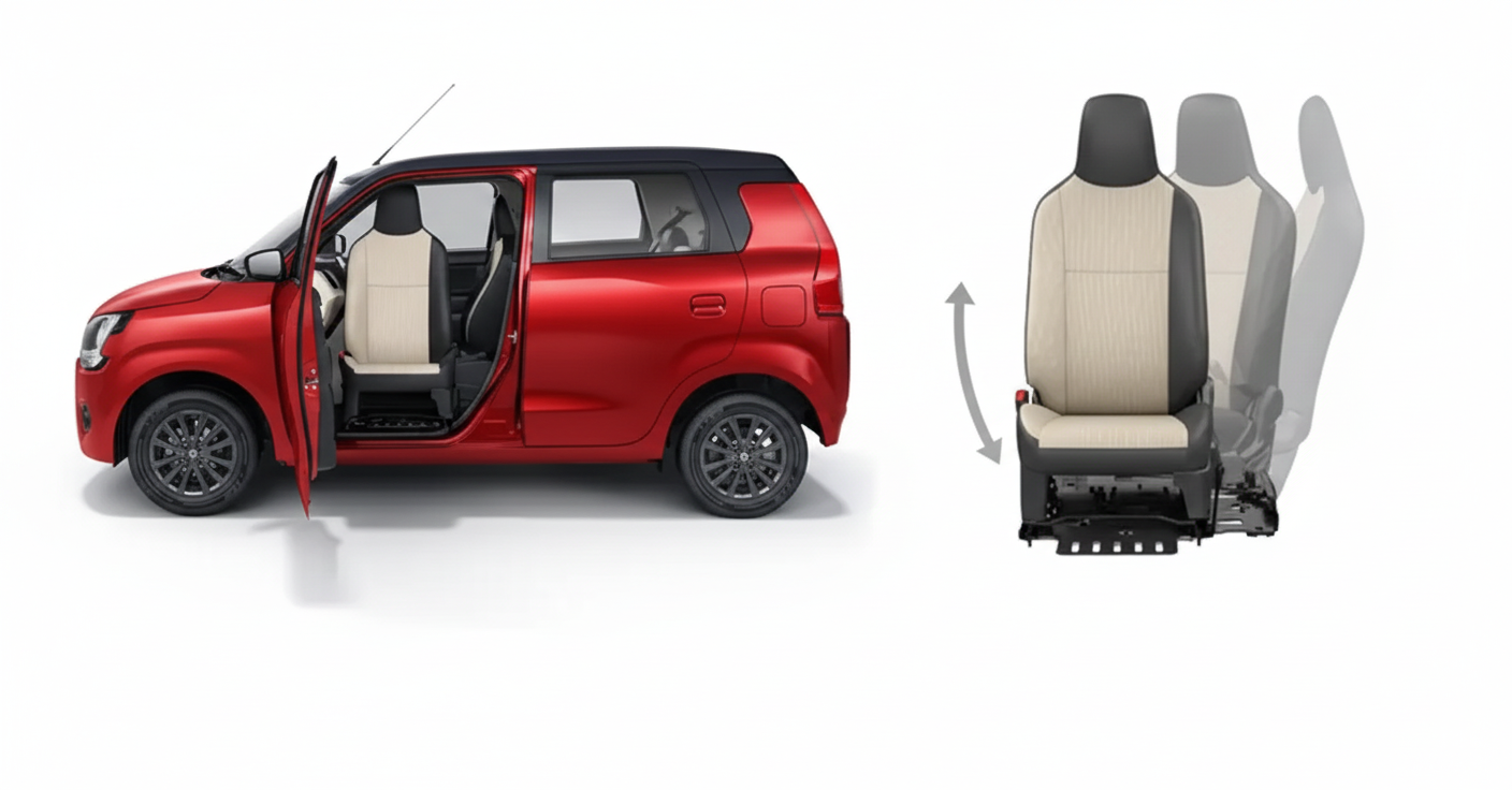 TrueAssistive Technology swivel seat now available on the Maruti Suzuki WagonR.